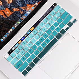 Tấm phủ phím silicon dành cho Macbook đủ dòng - Green - Macbook Pro 13.3 inch đời 2015 trở về trước