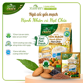 Ngũ Cốc Yến Mạch Hạnh Nhân Hạt Chia Xuân An [ít đường] Túi 400G {25g*16 gói}(ko quà tặng)