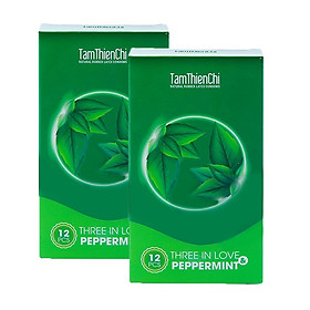 Bao Cao Su Bi Nổi Hương Bạc Hà Tâm Thiện Chí Three In Love Peppermint