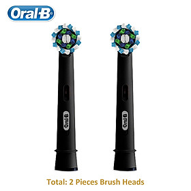 Đầu bàn chải đánh răng điện Oral B EB50 Đầu bàn chải mềm thay thế - Black 2PCS