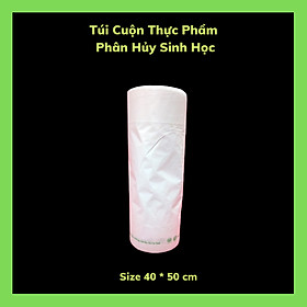 Mua Set 4 Kí Túi Đựng Thực Phẩm Tự Hủy Sinh Học - Dạng Cuộn - Màu Trắng Sữa - 4 Size / Set 4 Kilograms of Bio-degradable Plastic Bag- In Rolls - Color Milk White - 4 Sizes