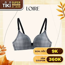 Áo Lót Nữ Không Gọng Nâng ngực nhẹ LOIRECHIC BRFC02 Kẻ Caro