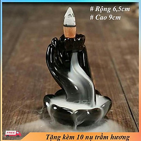 Mua Thác khói trầm hương TAY PHẬT NÂNG HOA-tặng 10 nụ trầm hương