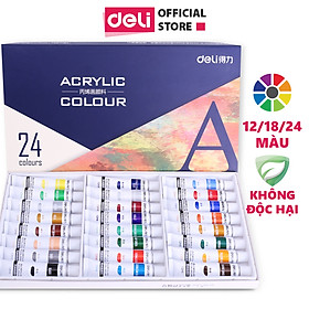 Màu Acrylic Chuyên Nghiệp Deli - 12/18/24 Màu - 73856/73857/73858