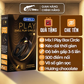 Bao cao su Shell Play Circle 6 tính năng - Hộp 10 cái + 1 Play Box Circle