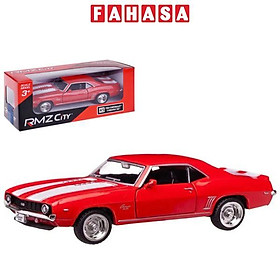 Đồ Chơi Mô Hình Siêu Xe Đua - Chevrolet Camaro SS 1969 Chạy Trớn - RMZ City 554026 - Màu Đỏ