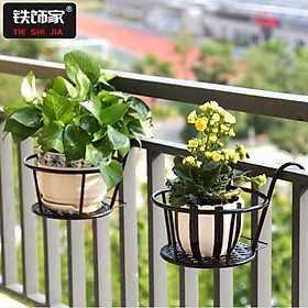 Mua COMBO 4 Giỏ sắt treo hoa ban công - hàng đẹp sơn tĩnh 5 lớp - 1 đổi 1 trong 7 ngày - vận chuyển siêu tốc