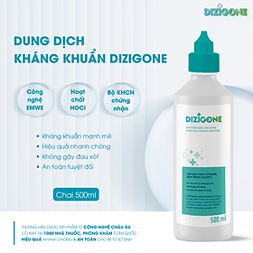 Dung dịch kháng khuẩn DIZIGONE 500ml: Chăm sóc tổn thương lành nhanh, không đau xót, tái tạo da, ngăn ngừa sẹo