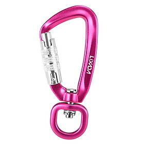 Lixada Swivel Carabiner Clip 360° Rotatable Spinner Carabiner Small Auto Locking Carabiner Rotational Hammock Hanging