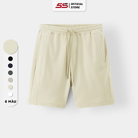 Quần short nam casual 5s fashion, chất cotton thoáng mát, cạp chun co giãn
