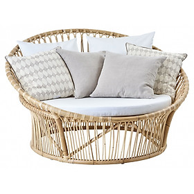 Mua Ghế Lười Mây Cao Cấp Kèm Nệm Thiết Kế Mới 2021 _ Rattan Papasan New Design  PA003