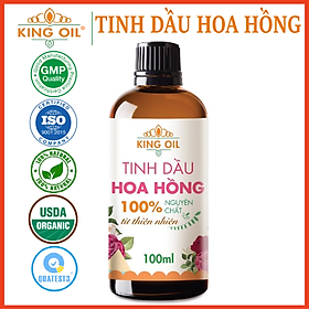 Tinh dầu Hoa Hồng nguyên chất từ thiên nhiên, xông phòng, khử mùi, đuổi muỗi, thơm phòng - KingOil