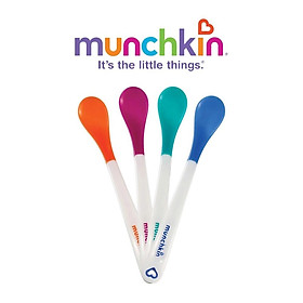 [Giá hủy diệt] Bộ 4 Thìa Báo Nóng Munchkin [Dahamart - Siêu Thị Ăn Dặm]