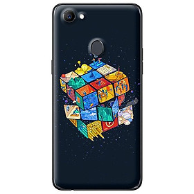 Ốp lưng cho Oppo F7 mẫu XẾP HÌNH 1 - Hàng chính hãng