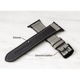 Mua Dây đồng hồ SwitchEasy Hybrid Silicone-Leather Dành Cho Apple Watch Series 1-7/SE - Hàng chính hãng