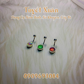 Khuyên rốn viên ngọc thời trang chất liệu titan không rỉ sáng đẹp sang trọng thời thượng- GRKRVN04