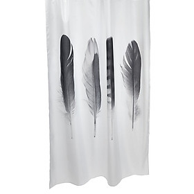 Rèm Phòng Tắm JYSK Totra Polyester Đen Trắng 150 x 200 cm