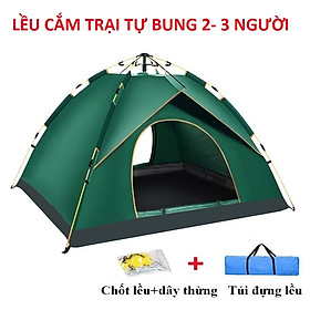 Lều cắm trại du lich dã ngoại tự bung cao cấp dùng cho 2 -4 người . Liều cắm trại cho bé ngủ chơi