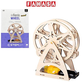 Đồ Chơi Lắp Ráp 3D STEM Bằng Gỗ - Hình Đu Quay Kèm Đồng Cơ - Chuang Huang CH2054