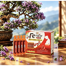 Sắt Dạng Ống Nước Fe new - Hộp 20 ống - Bổ sung Sắt và Vitamin B12