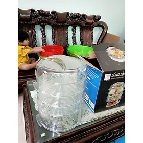 Lồng bàn 5 tầng trong suốt hãng nhựa việt nhật