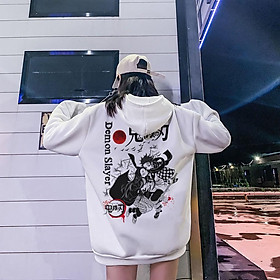 Áo hoodie nam nữ anime Kimetsu No Yaiba, Áo sweater nỉ from rộng Unisex