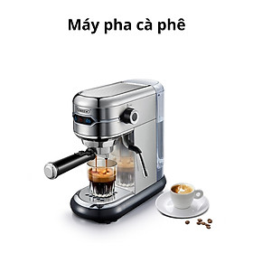 Máy Pha Cà Phê Hibrew H11 Pha Cafe Espresso Bán Tự Động, Mini Nhỏ Gọn Cho Gia Đình, Văn Phòng, Hot And Cold - Hàng nhập khẩu - Máy pha