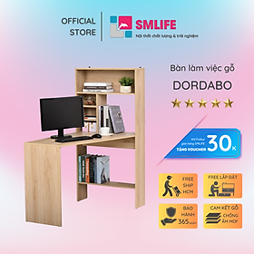 Mua Bàn làm việc  bàn học gỗ hiện đại SMLIFE Dordabo | Gỗ MDF dày 17mm chống ẩm | D120xR70xC140cm