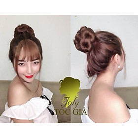 Tóc giả cao cấp búi