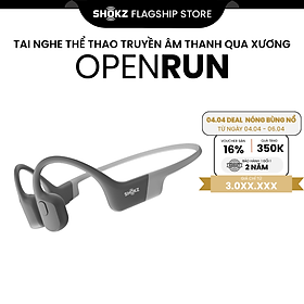Tai Nghe Bluetooth Thể Thao Truyền Âm Thanh Qua Xương SHOKZ OPEN RUN S803 - Hàng chính hãng - Màu Xám