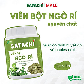 Viên Bột Ngò Rí Nguyên Chất SATACHI – 100% Từ Ngò Rí – Dạng Viên Tiện Lợi – Hộp 180 viên