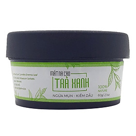Mặt Nạ Cao Trà Xanh Milaganics Ngừa Mụn, Kiềm Dầu (60g)