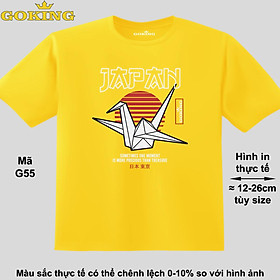 JAPAN, mã G55. Áo thun hàng hiệu GOKING siêu đẹp cho cả gia đình, công nghệ in Nhật Bản sắc nét 4K. Form unisex cho nam nữ, trẻ em, bé trai gái. Quà tặng ý nghĩa