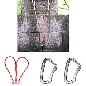 22KN 10.5mm Safety Harness Lanyard Strap Fall Protection Rope Rock Climbing