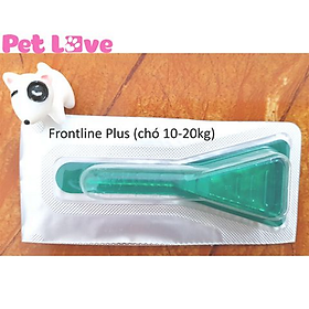 1 tuýp Frontline Plus nhỏ gáy diệt ve rận, bọ chét (chó 10 - 20kg)