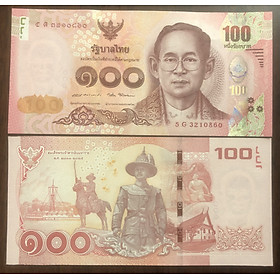 Mua Tiền châu Á sưu tầm 100 baht Thái Lan hình ảnh vua cha