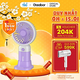 Mua Quạt cầm tay mini GAABOR GFH-N75A sạc USB bỏ túi tiện lợi tốc độ quay 5000rpm sạc USB - Hàng chính hãng