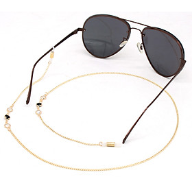 Chain kính Dây chuyền đeo gọng kính râm nam nữ cá tính pha lê stone tối giản màu đen và trắng basic unisex trend hot