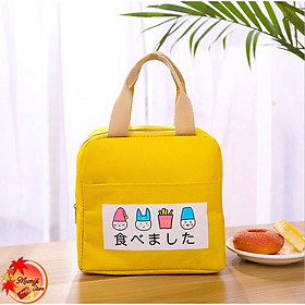 Túi đựng hộp cơm giữ nhiệt mềm chống thấm nước mang du lịch dã ngoại/đi học