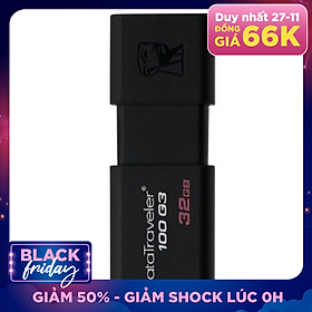 USB Kingston DT100G3 32GB USB 3.0 - Hàng Chính Hãng