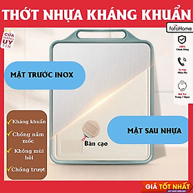 Mua Thớt 2 Mặt Kháng Khuẩn  Mặt Trước Inox 304  Mặt Sau Nhựa PP Kháng Khuẩn  Chống Ẩm Mốc