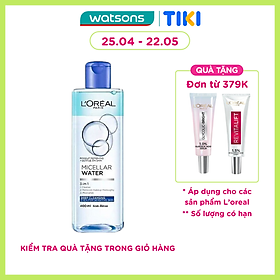 Tẩy Trang L'Oreal Paris Skincare Make Up Remover Micellar Deep Cleansing Sạch Sâu 400ml