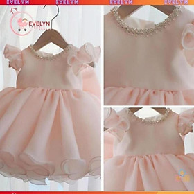 Váy Trẻ Em Công Chúa Evelyn Mã VF11 Thời Trang Cho Bé Gái 0-9 Tuổi Mặc Dự Tiệc Sinh Nhật