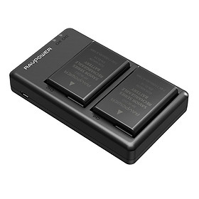 Mua Bộ 2 Pin + 1 Sạc đôi Ravpower EN-EL14 Cho NikoN D3100  D3200  D3300  D3400  D5100  D5200  D5300  D5500  D5600 Coolpix P7000  P7100  P7200  P7700  P7800  P8000 và Nikon DF (Chính Hãng Ravpower)