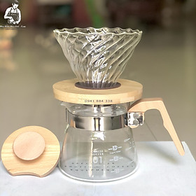 Mua Bộ Bình Pha Cà Phê Drip Coffee  Pour Over Tay Cầm Gỗ