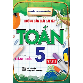 Sách - Combo hướng dẫn giải bài tập toán 5 tập 1 + 2 (bám sát sgk cánh diều) - HA #huongbook