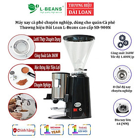 Máy xay cà phê espresso chuyên nghiệp L-Beans SD-900N công suất lớn 360w (1/2HP) dùng cho quán Cà phê - Hàng nhập khẩu