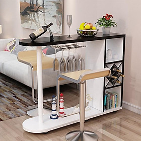 Mua Full Bộ quầy Bar mini có khay để ly kèm ghế ngồi quầy bar mẫu siêu cấp sang trọng chất liệu cao cấp