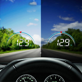 Hình ảnh Thiết bị hiển thị thông tin trên kính lái HUD M8 - Màn hình hắt kính hiển thị tốc độ ô tô xe hơi cắm cổng OBD2