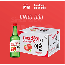 [CHÍNH HÃNG] Soju Hàn Quốc JINRO VỊ DÂU 360ml - Thùng 20 chai